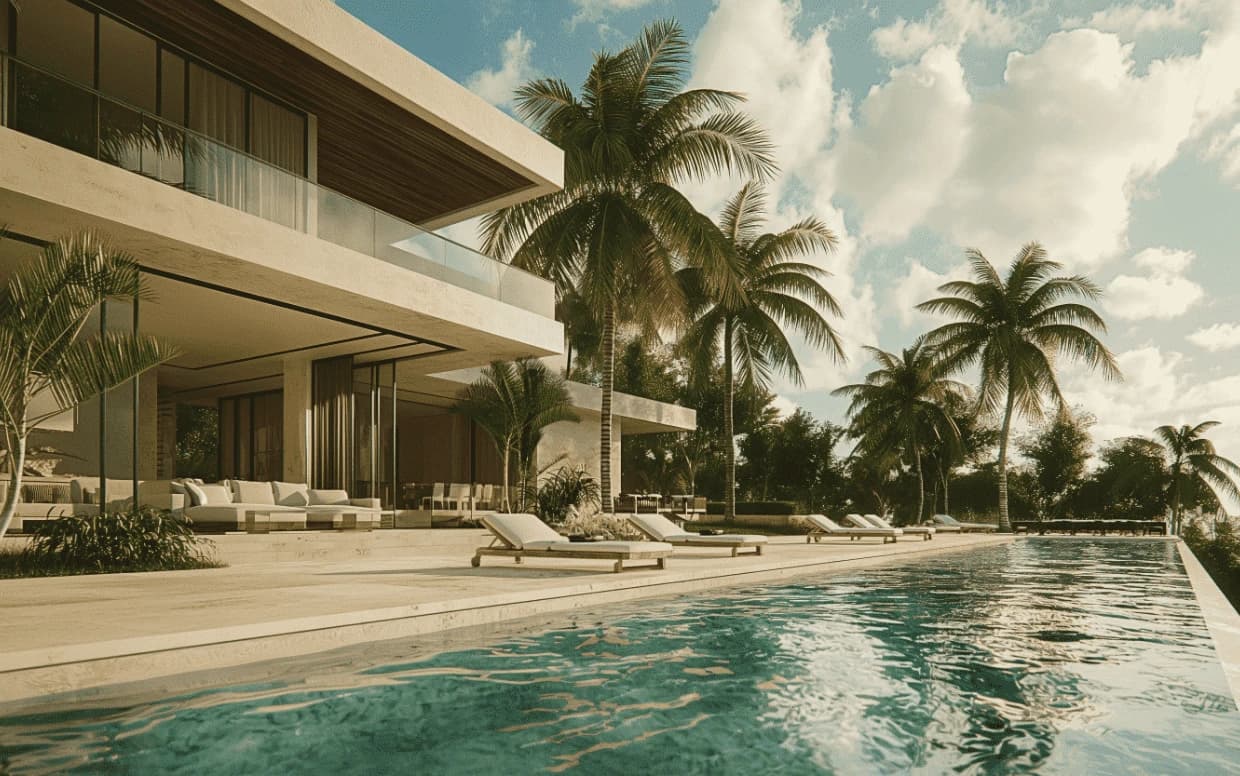 A Nestview development, poolside