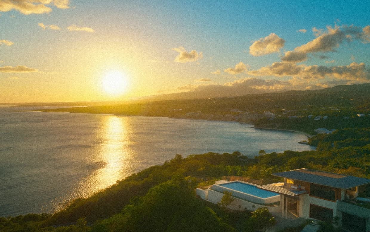 Coastal sunset villa